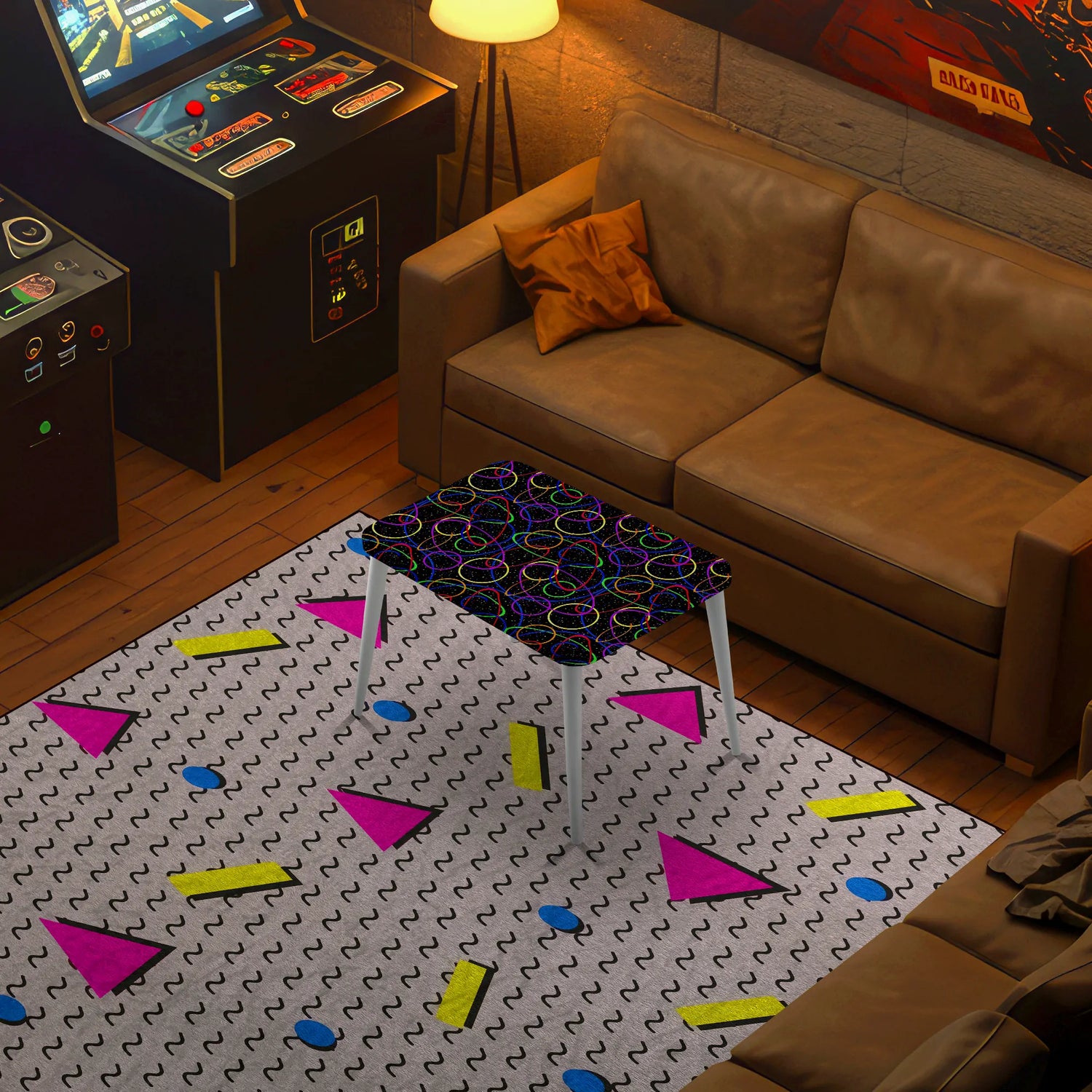 Neon Orbit – Geometry in Motion, Set to Retro Beats