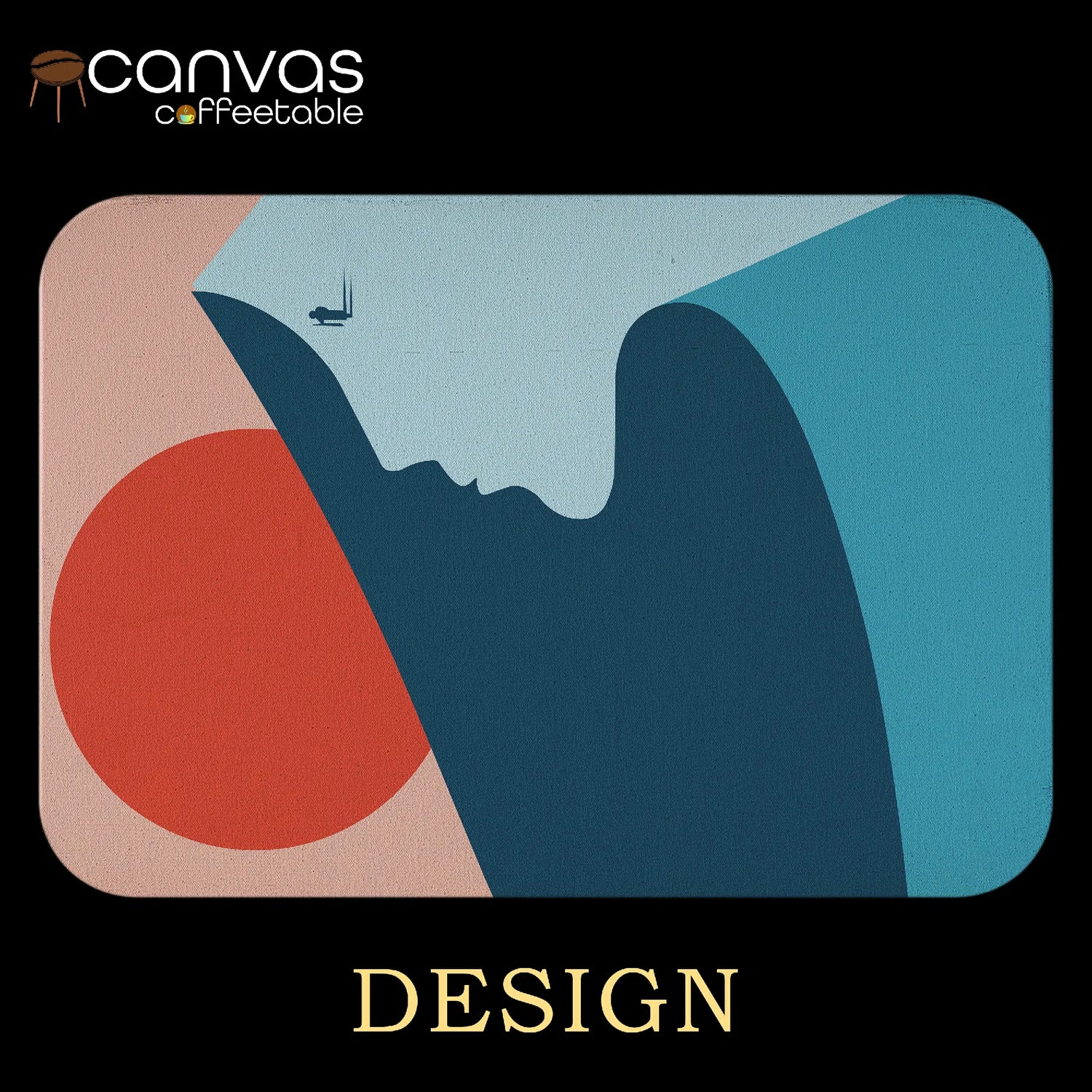 Ocean Cliff Face & Sun Design