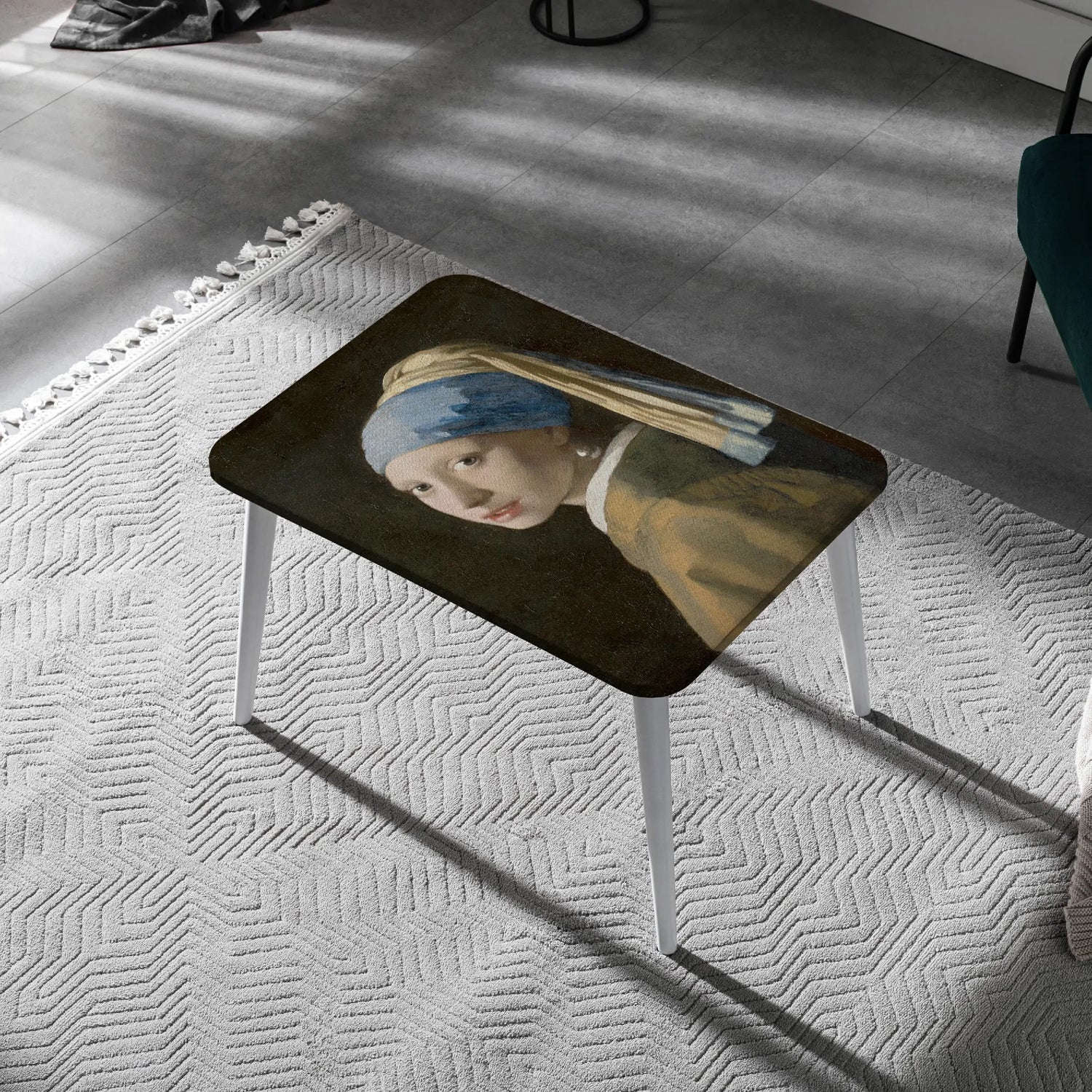 Vermeer Classic – “Girl with a Pearl Earring” Canvas Table
