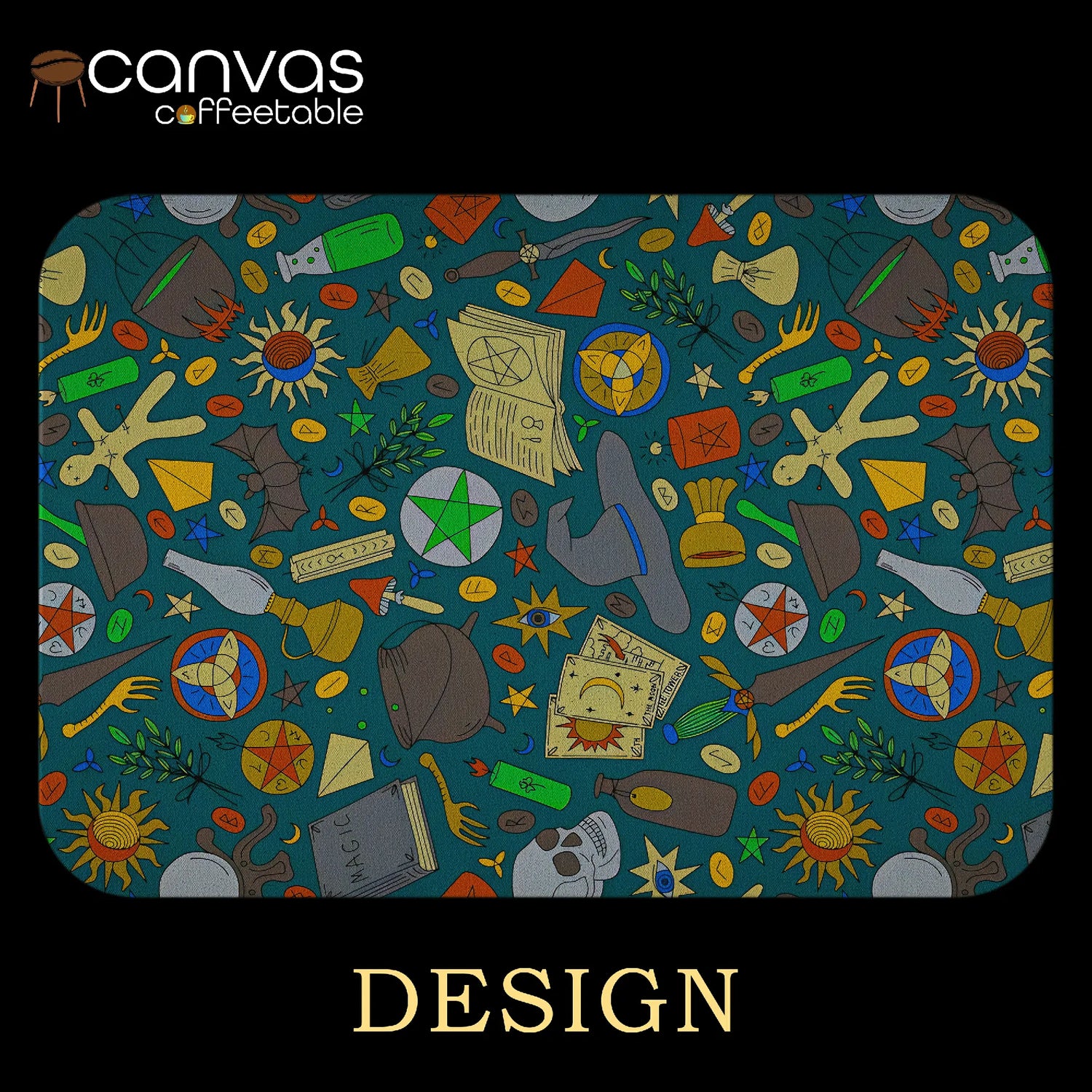Arcane Ritual Canvas Coffee Table