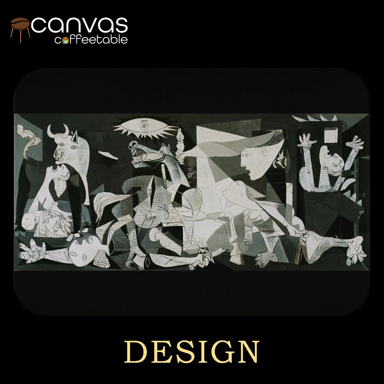 “Guernica” by Picasso – Modern Art Canvas Coffee Table