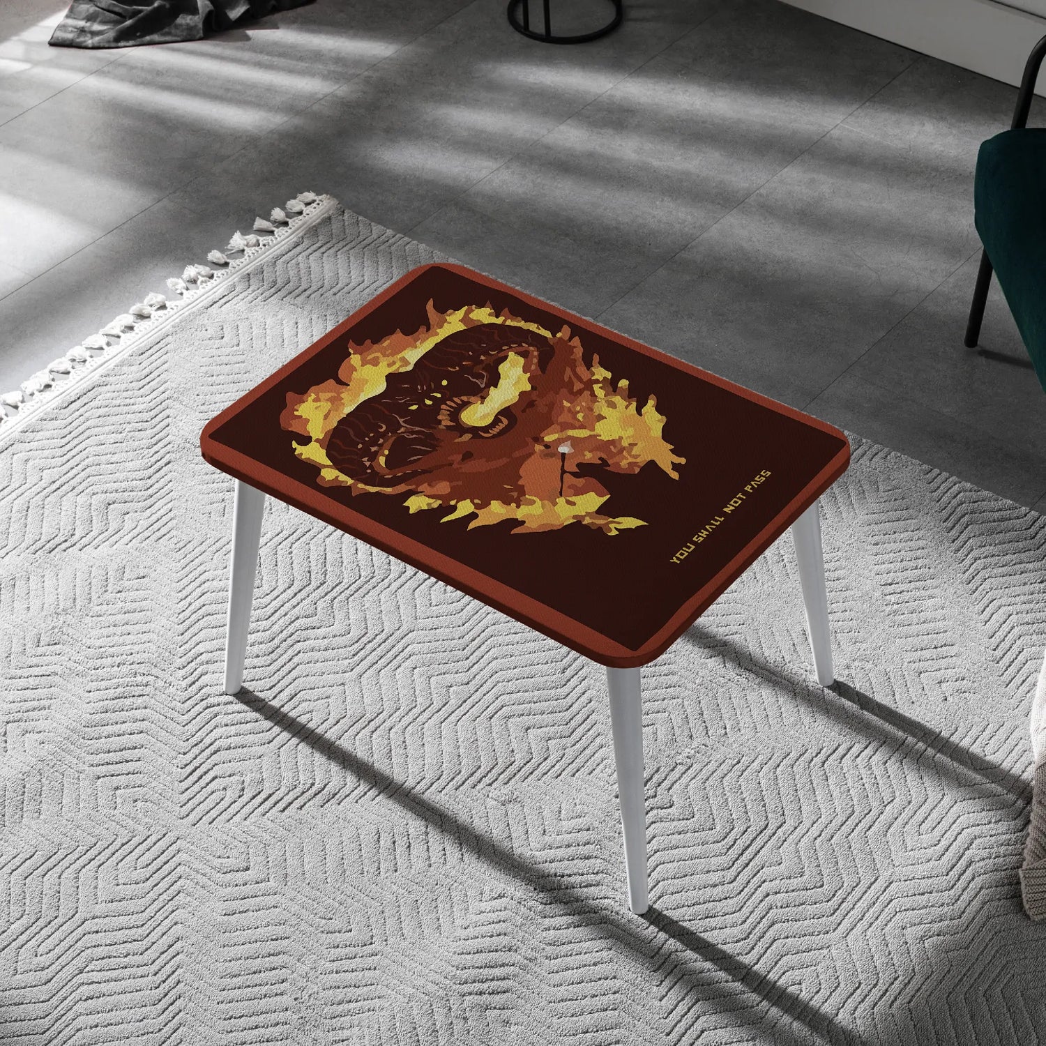 You Shall Not Pass – Fiery Balrog Inspired Coffee Table
