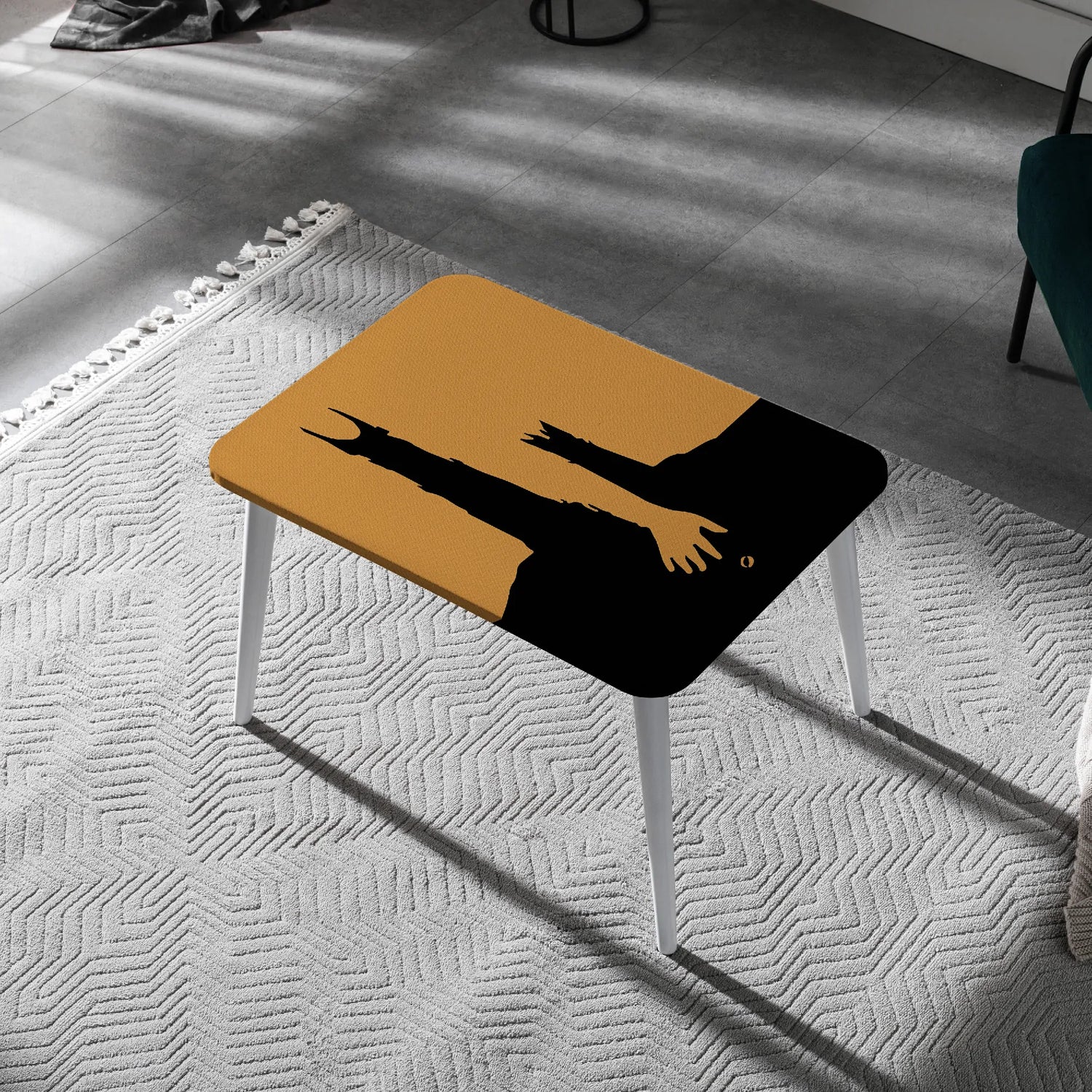 Dark Tower & Ring Canvas Coffee Table