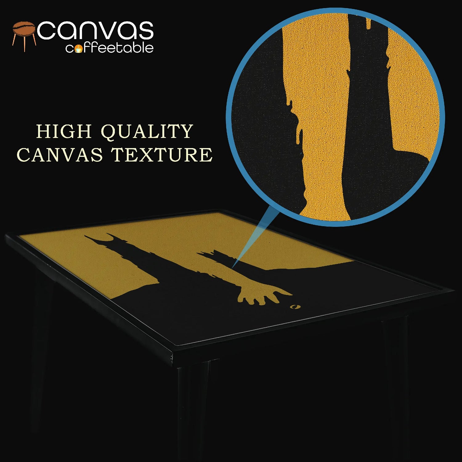 Dark Tower & Ring Canvas Coffee Table