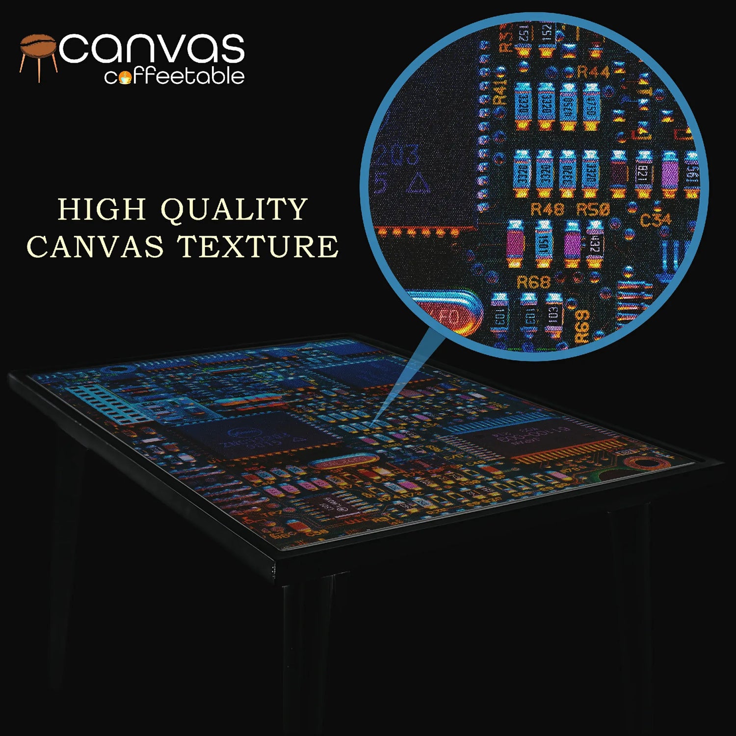 Circuit Board Coffee Table – Realistic Mainboard Design