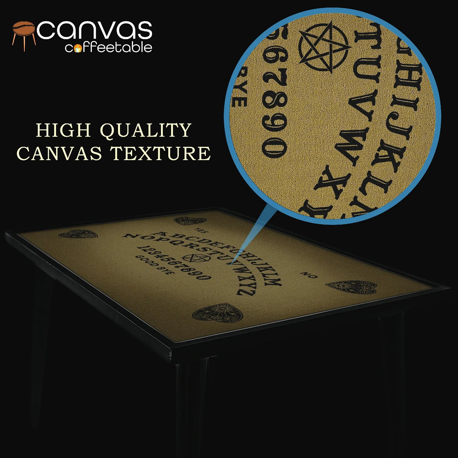 Ouija-Style Canvas Coffee Table