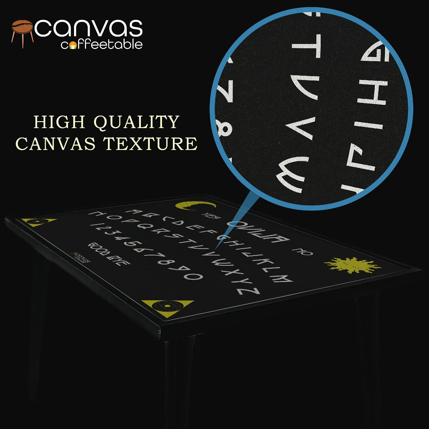 Ouija Style – Occult Theme Canvas Table