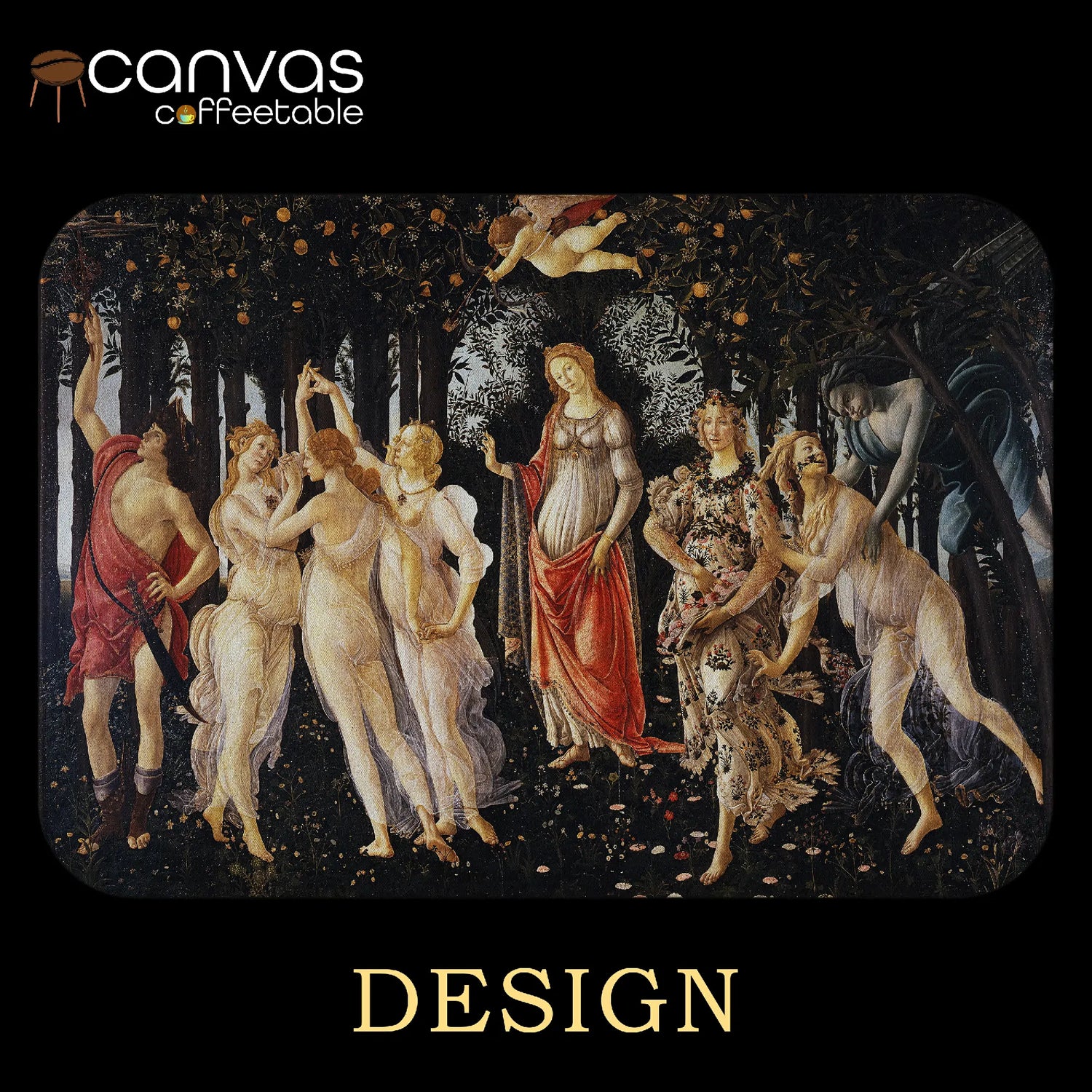 La Primavera Canvas Coffee Table – Botticelli’s Renaissance