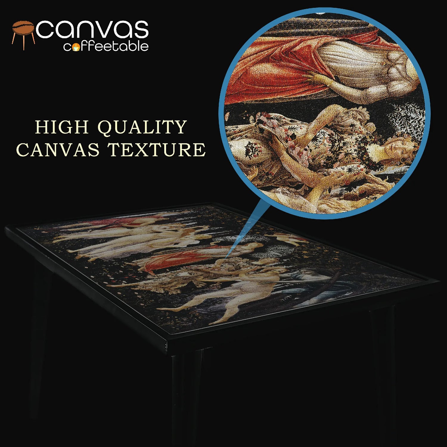 La Primavera Canvas Coffee Table – Botticelli’s Renaissance