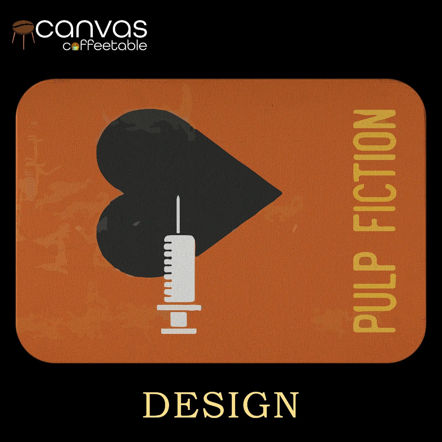 Pulp Fiction – "Shot to the Heart" Canvas Coffee Table