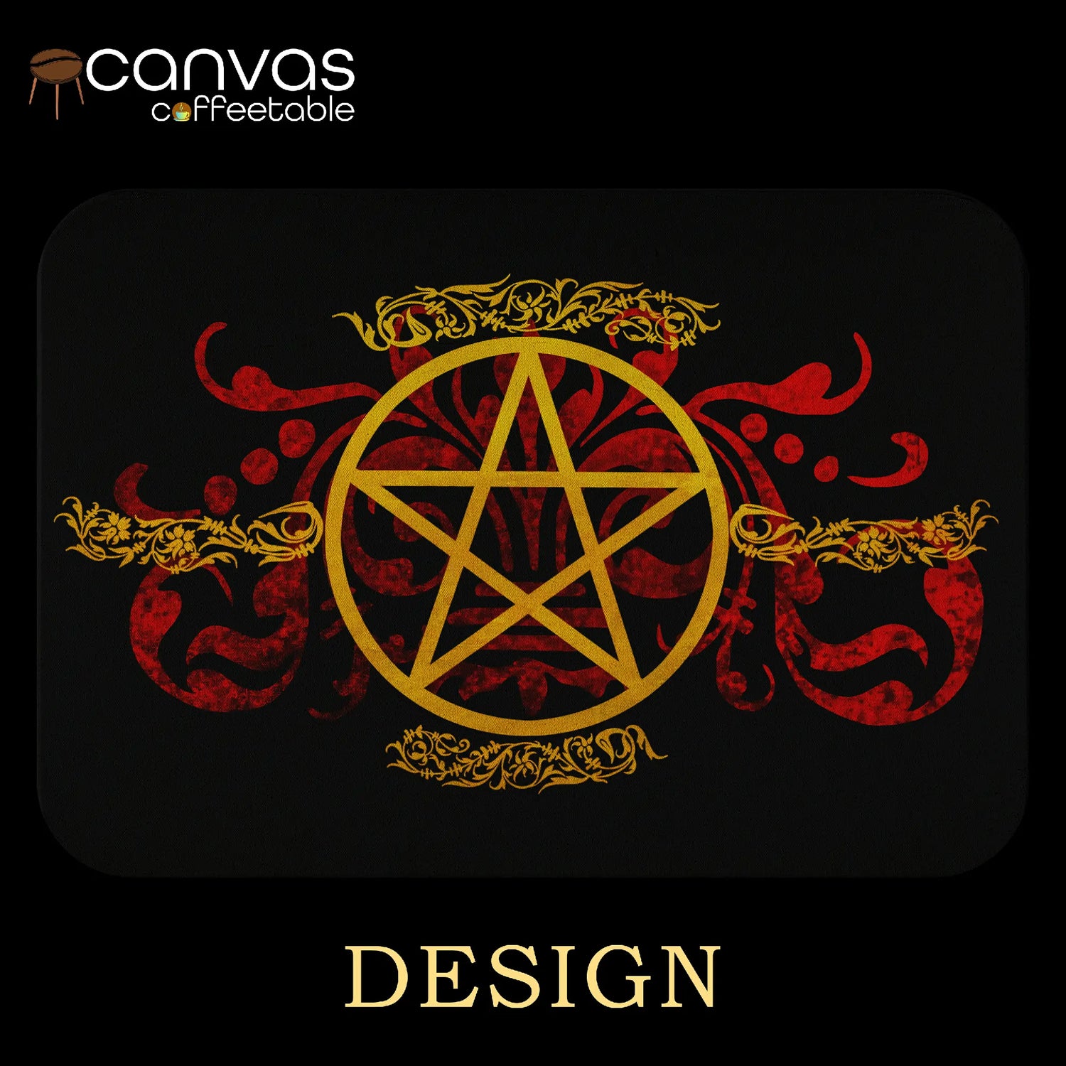 Occult Pentagram Coffee Table