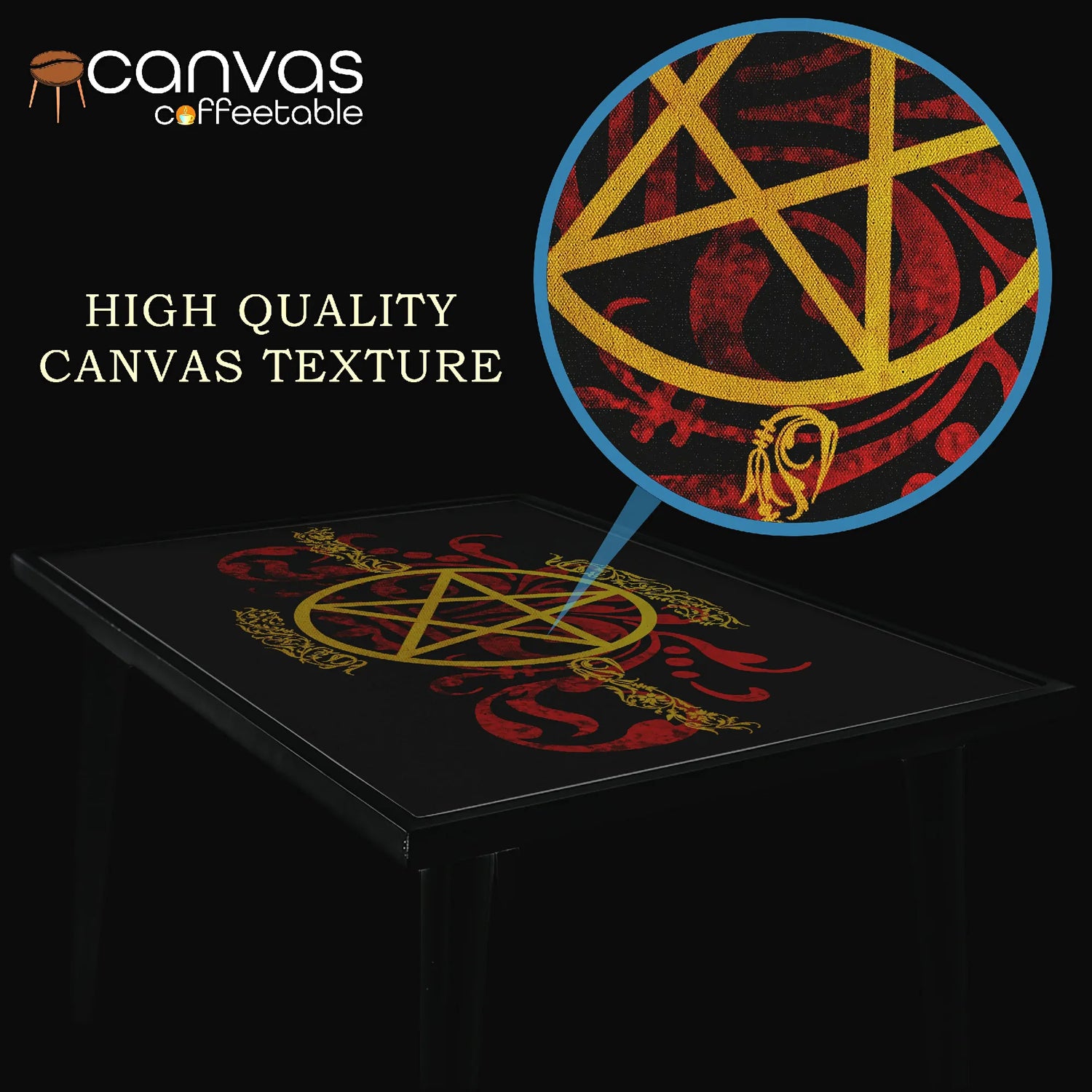 Occult Pentagram Coffee Table