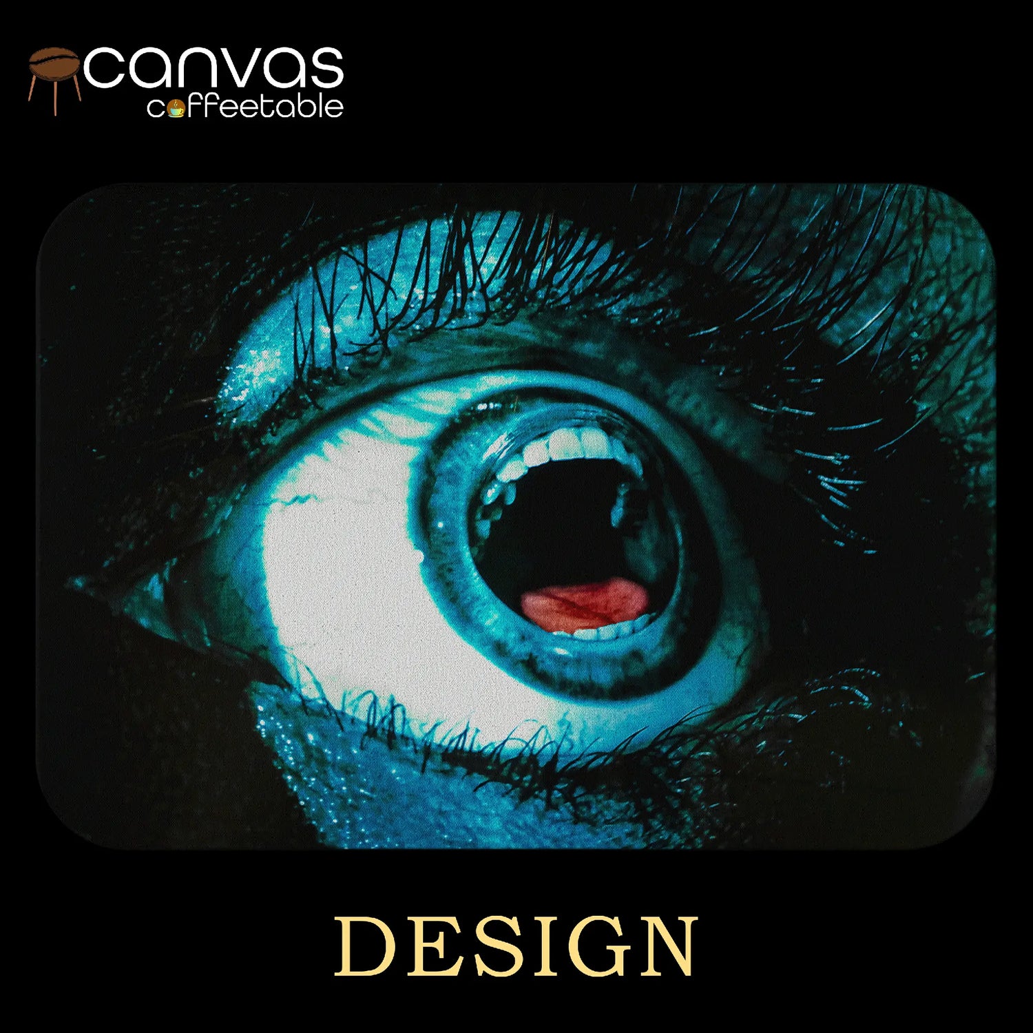 Screaming Iris - Canvas Coffee Table