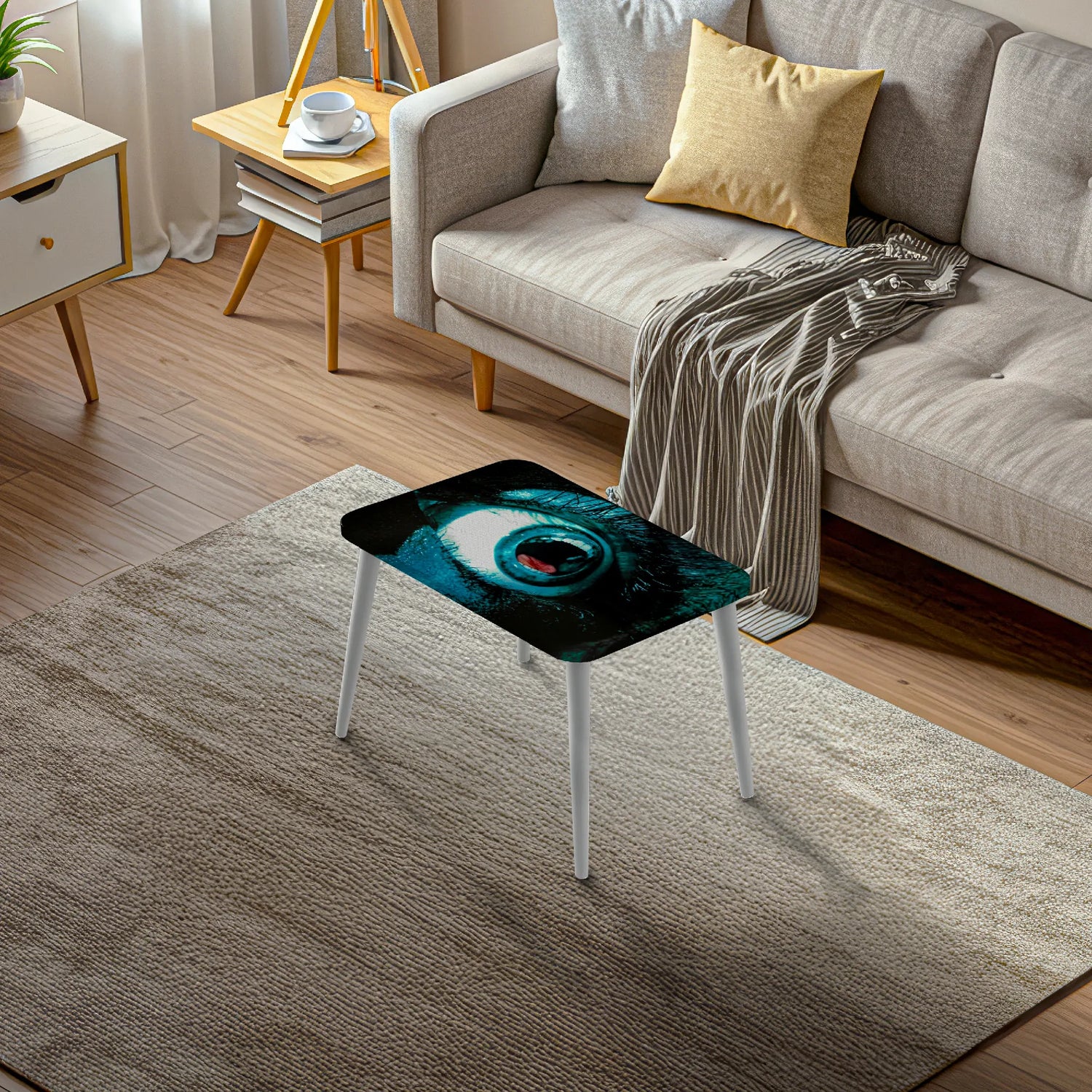 Screaming Iris - Canvas Coffee Table