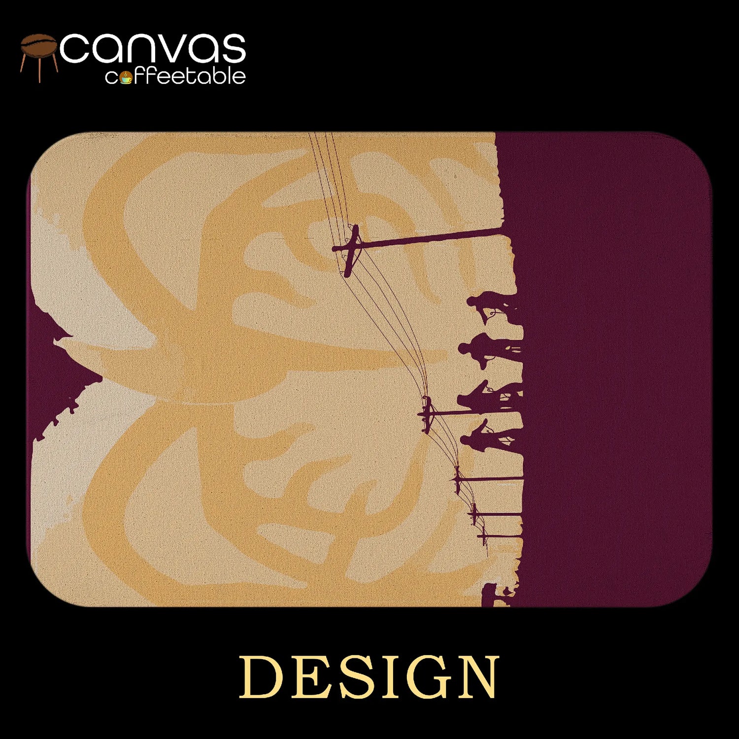Stranger Rides Canvas Coffee Table