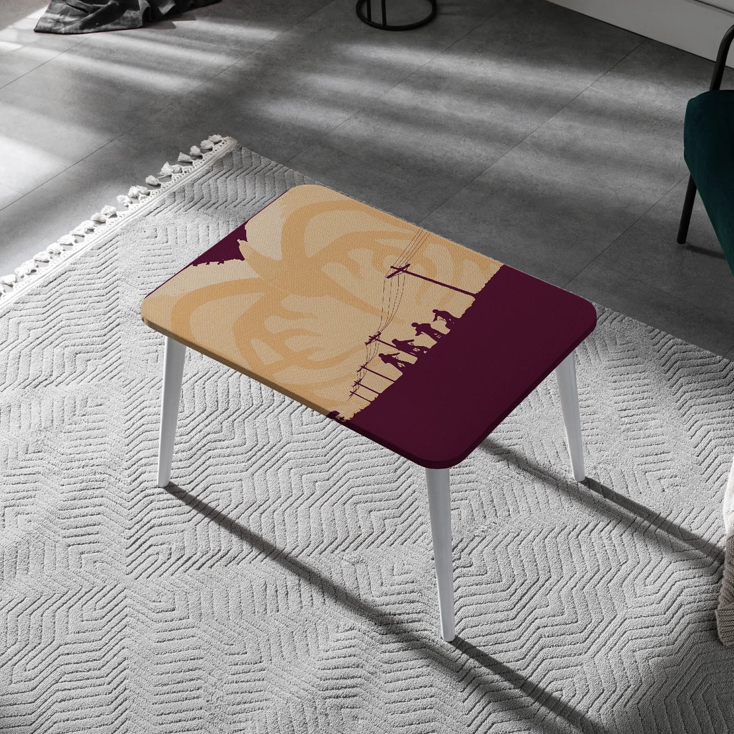 Stranger Rides Canvas Coffee Table