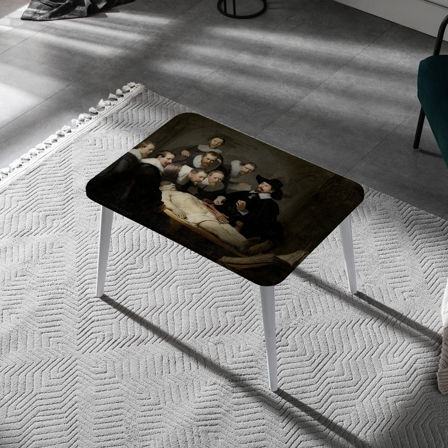 Rembrandt’s Anatomy Lesson – Canvas Coffee Table for Bold Interiors