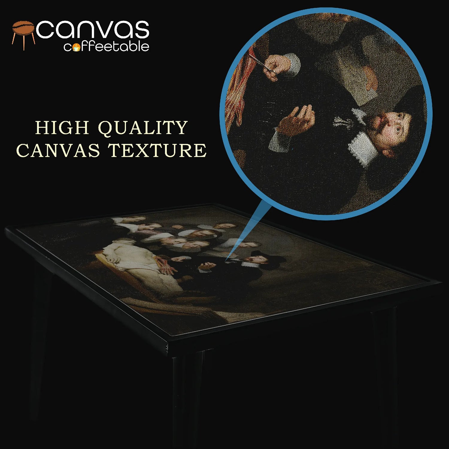 Rembrandt’s Anatomy Lesson – Canvas Coffee Table for Bold Interiors