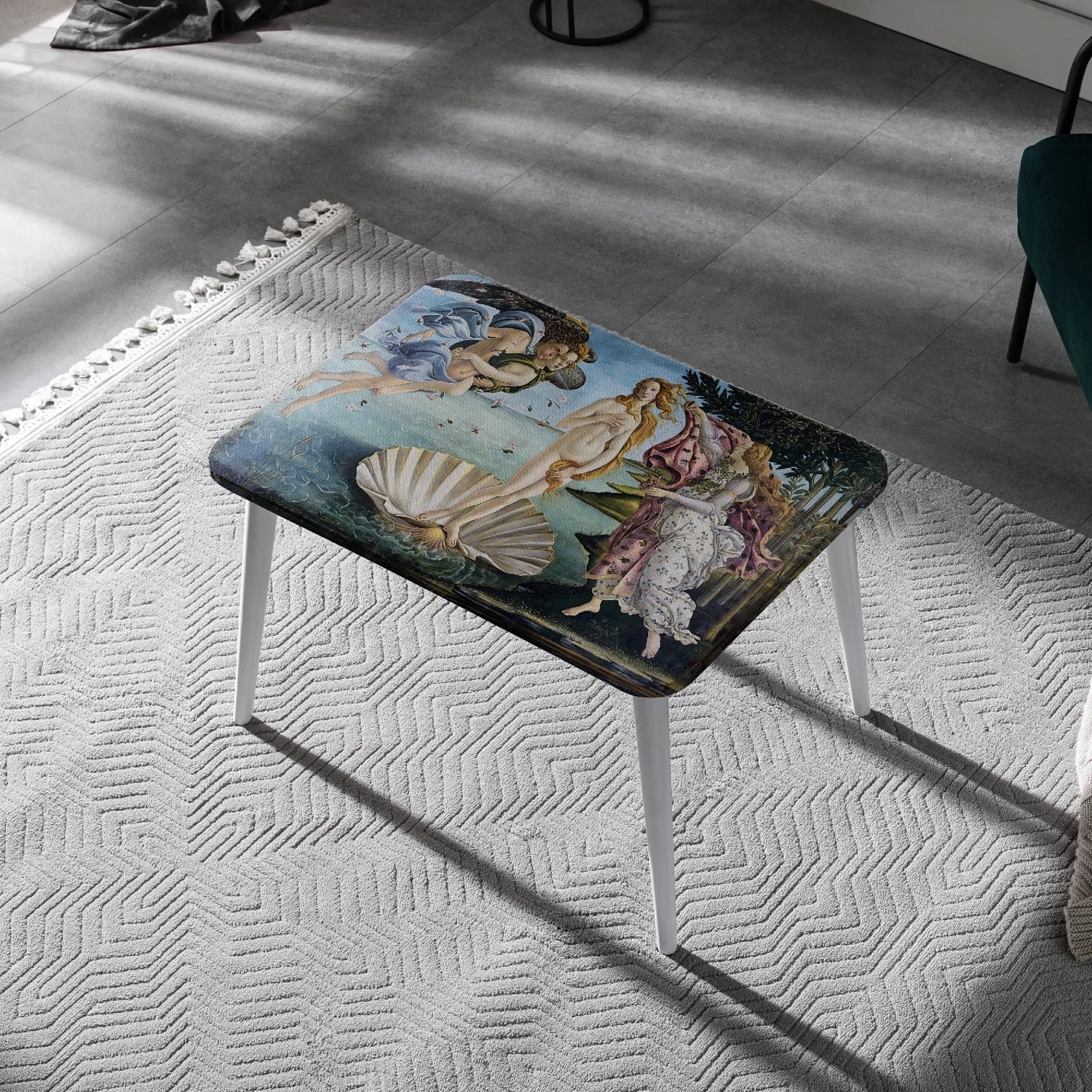 Birth of Venus – Botticelli-Inspired Canvas Coffee Table