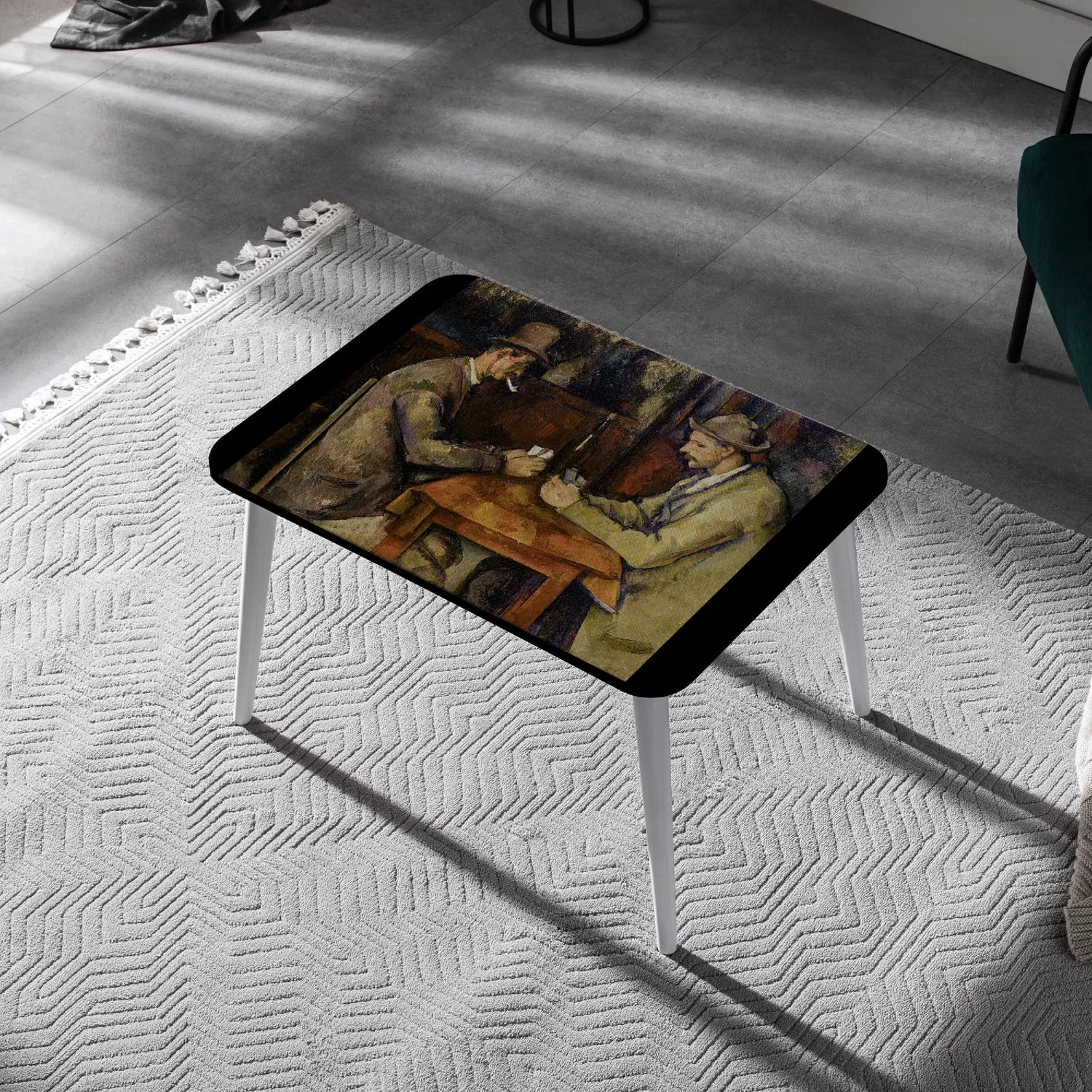 The Card Players – Cezanne Canvas Coffee Table