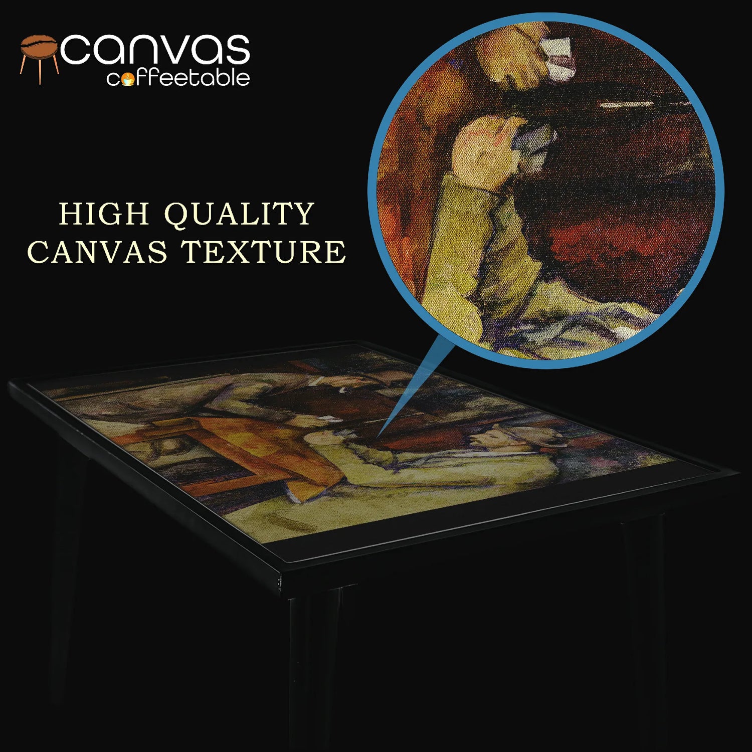 The Card Players – Cezanne Canvas Coffee Table