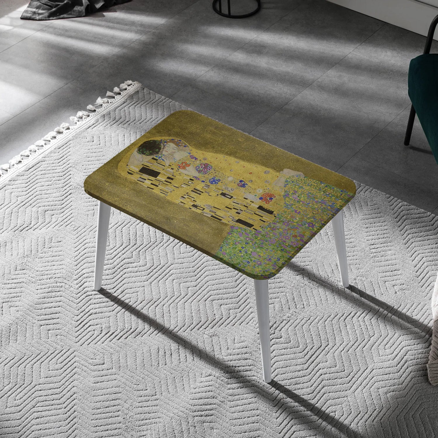 The Kiss – Gustav Klimt Canvas Coffee Table