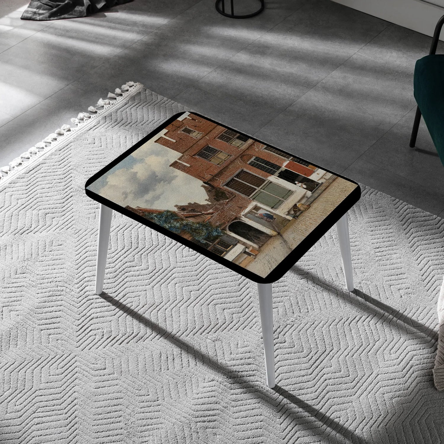 Vermeer’s “The Little Street” Canvas Coffee Table