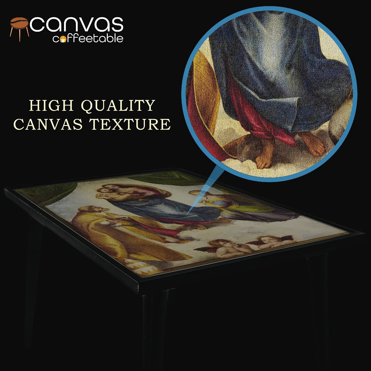 Raphael’s “Sistine Madonna” Canvas Coffee Table