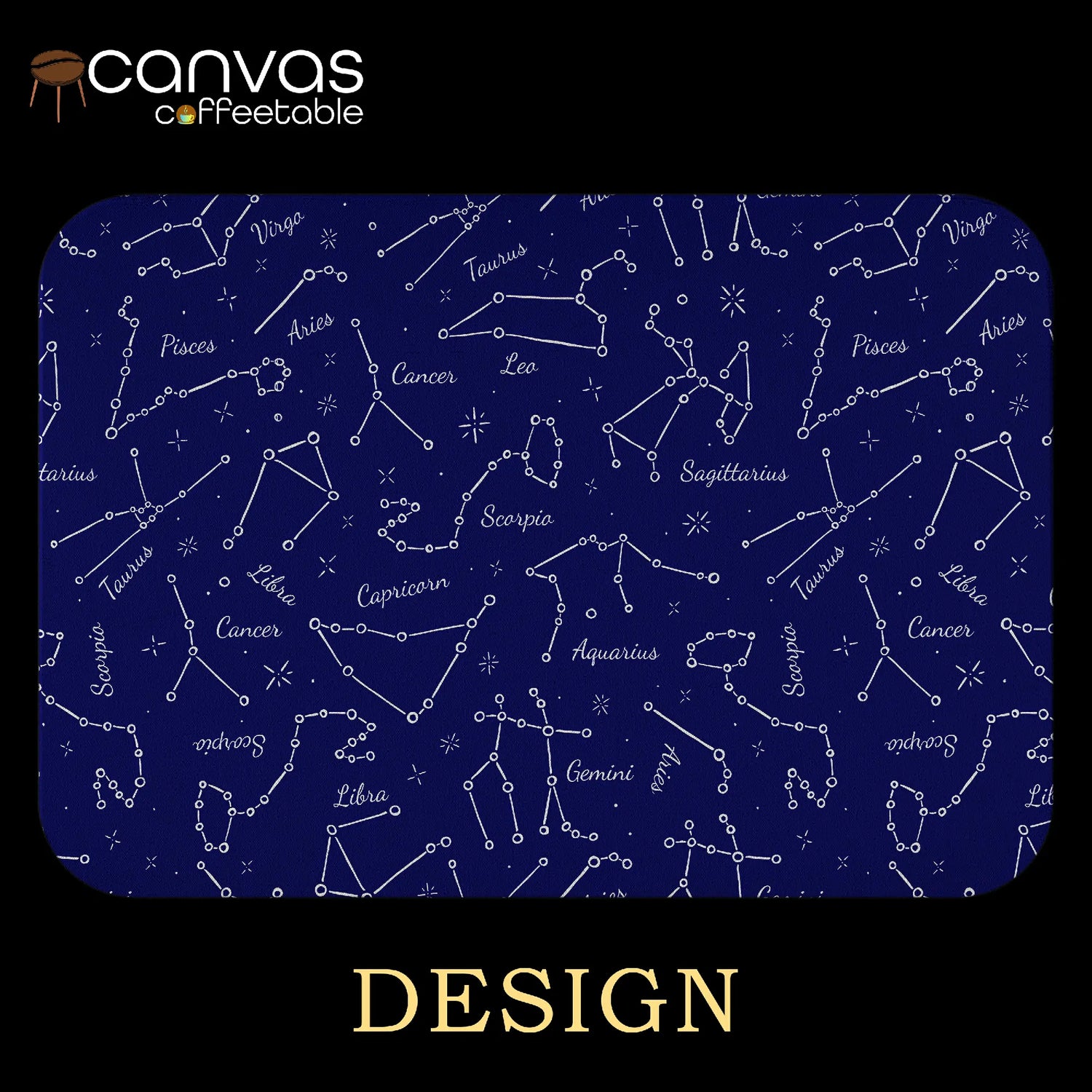 Zodiac Vibes for Your Space – Constellation Canvas Coffee Table